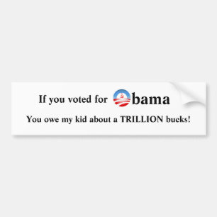 Pegatina Para Coche Si usted votó por Obama