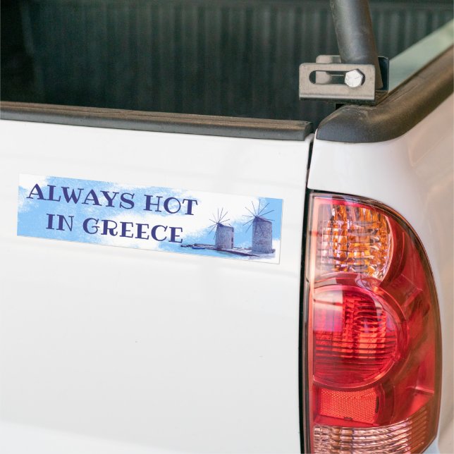 Pegatina Para Coche Siempre Caliente En Grecia (En Camión)