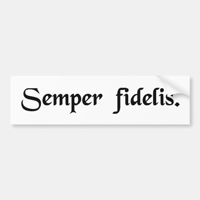Pegatina Para Coche Siempre fiel (Frente)