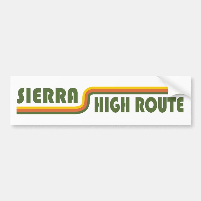 Pegatina Para Coche Sierra High Route California (Frente)