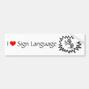 Pegatina Para Coche Sign Language