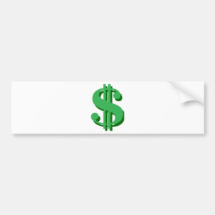 Pegatina Para Coche $ signo de dólar