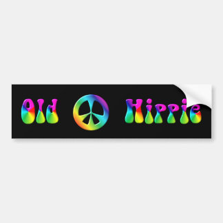 Pegatina Para Coche Signo de la paz del Hippie del arco iris del KRW