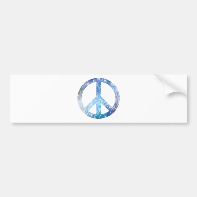 Pegatina Para Coche Signo de la paz estrellado (Frente)