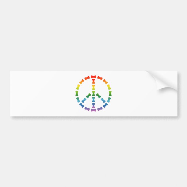 Pegatina Para Coche Signo de paz (Frente)