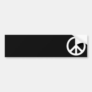 Pegatina Para Coche Signo de paz en blanco y negro