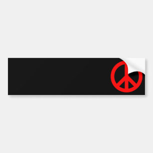 Pegatina Para Coche Signo de paz roja