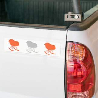 Pegatina Para Coche Silhouette de la silla de la silla del patrón gris