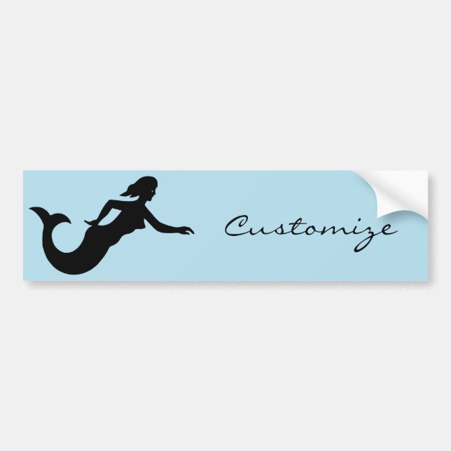 Pegatina Para Coche Silhouette Mermaid Thunder_Cove (Frente)