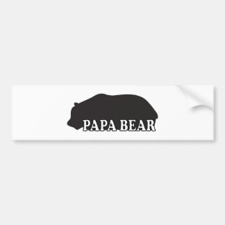 Pegatina Para Coche Silueta del oso de la papá