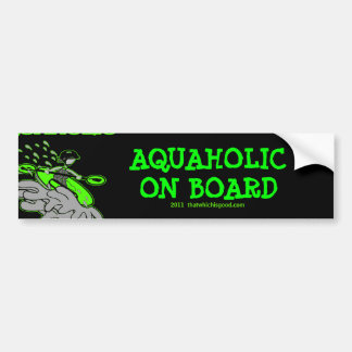 Pegatina Para Coche Silueta Kayaking de Whitewater