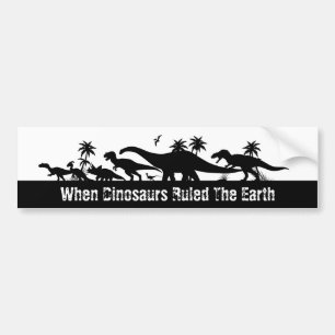 Pegatina Para Coche Siluetas del dinosaurio