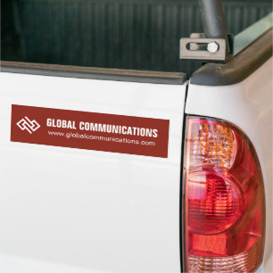 Pegatina Para Coche Símbolo cibernético de la empresa informática roja