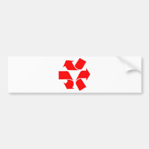Pegatina Para Coche Símbolo de no reciclar