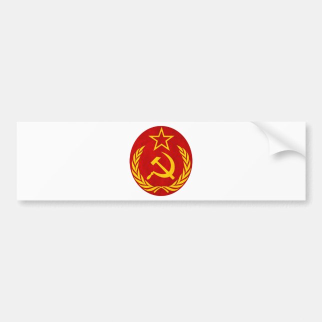 Pegatina Para Coche símbolo del ruso del comunismo (Frente)