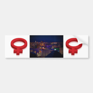 PEGATINA PARA COCHE SÍMBOLO FEMENINO LAS VEGAS