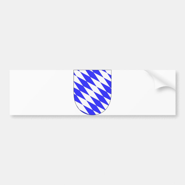 Pegatina Para Coche Símbolo oficial de Alemania de Baviera del escudo (Frente)