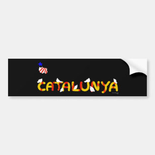 Pegatina Para Coche Símbolo patriótico, libertad de Cataluña, Cataluña