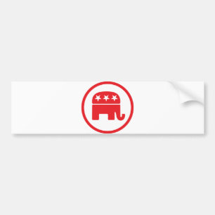 Pegatina Para Coche Símbolo político Fiesta republicano (elefante)