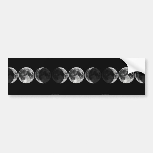 Pegatina Para Coche Símbolo triple triple de la luna (Frente)