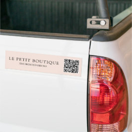 Pegatina Para Coche Simple Rubor Pink QR Code Promotional Business
