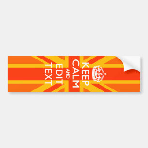 Pegatina Para Coche Sindicato naranja Jack Bandera Británica