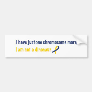 Pegatina Para Coche Síndrome de Down Bumper Sticker