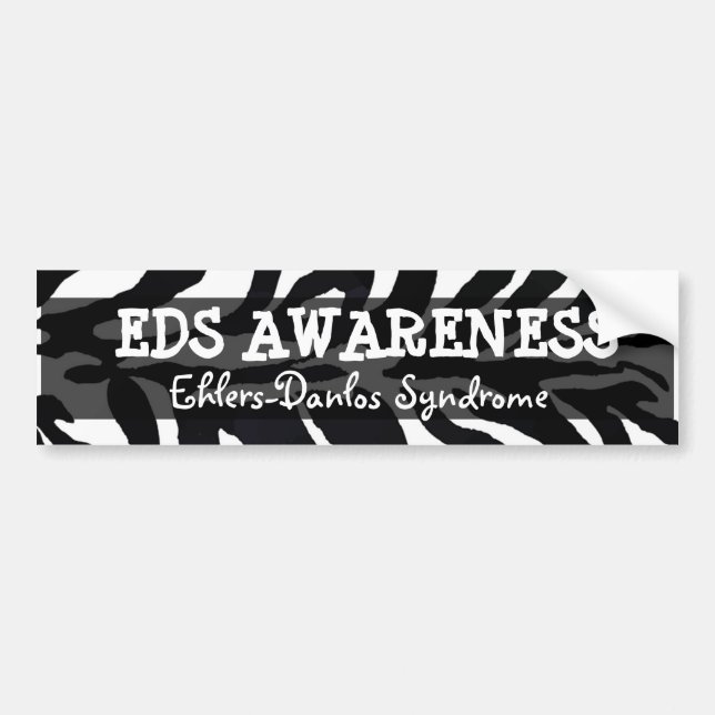Pegatina Para Coche Síndrome de EDS Ehlers-Danlos Sticker Bumper Stick (Frente)