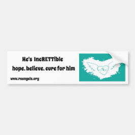 Pegatina Para Coche Síndrome de Rett Angels Bumper Sticker (él)