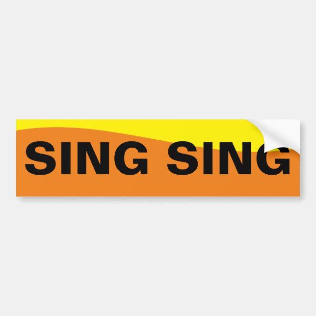 PEGATINA PARA COCHE SING SING (Frente)