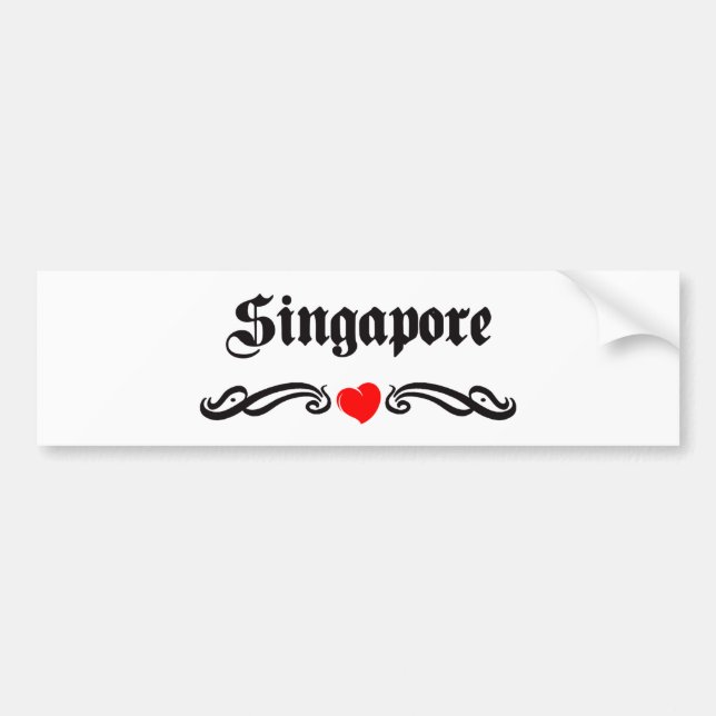 Pegatina Para Coche Singapur (Frente)