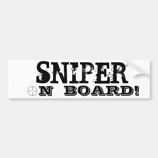 Pegatina Para Coche ¡SINGULAR A BORDO! Funny Bumper Sticker (Frente)