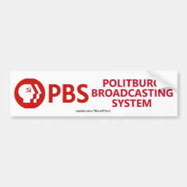 Pegatina Para Coche Sistema de radiodifusión de Politburó de PBS