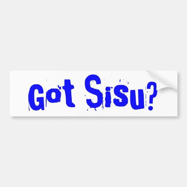 Pegatina Para Coche ¿Sisu conseguido? Península superior MI de la (Frente)