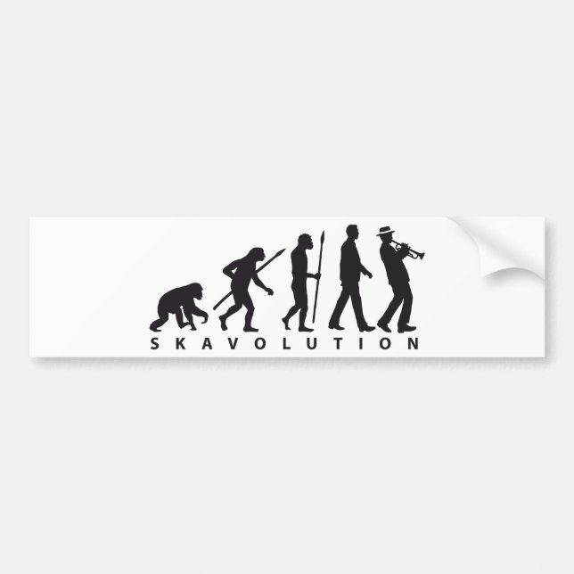 Pegatina Para Coche ska evolution of usted trumpet player (Frente)
