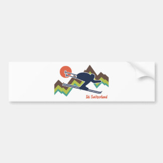 Pegatina Para Coche Ski Suiza