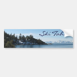 Pegatina Para Coche Ski Tahoe, localidad inclinada en el lago Tahoe