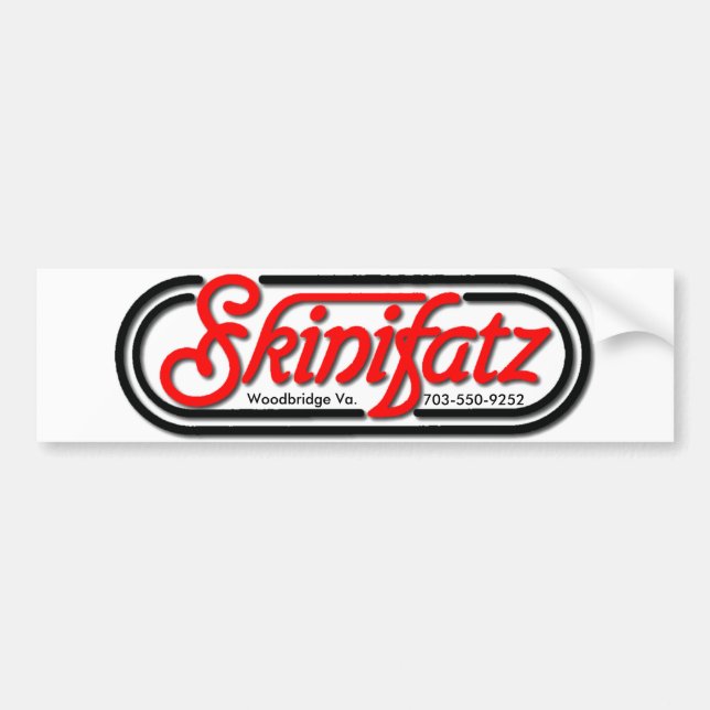 Pegatina Para Coche skinifatz, Woodbridge Va., 703-550-9252 (Frente)