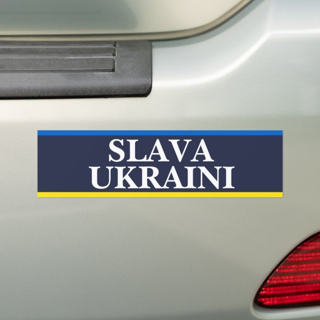 Pegatina Para Coche Slava Ukraini (en coche)