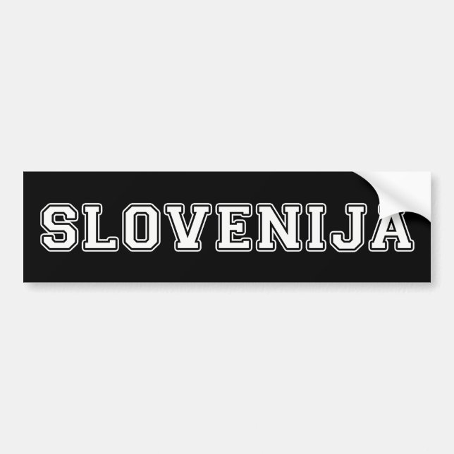 Pegatina Para Coche Slovenija (Frente)