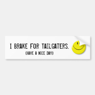 Pegatina Para Coche Smiley-cara, freno para Tailgaters., (tenga una N