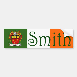 Pegatina Para Coche Smith Coat of Arms Flag Bumper Sticker