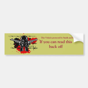 Pegatina Para Coche Smith y sus amigos personalizado bumper sticker