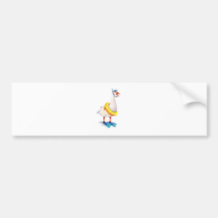 Pegatina Para Coche Snorkeling White Goose