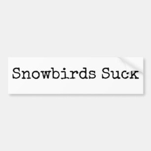 Pegatina Para Coche Snowbirds Suck
