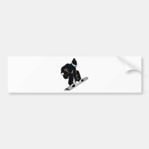 Pegatina Para Coche Snowboard