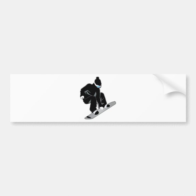 Pegatina Para Coche Snowboard (Frente)