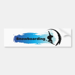 Pegatina Para Coche Snowboard única