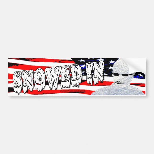 Pegatina Para Coche Snoweather In Bumper Sticker (Frente)