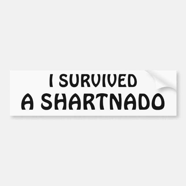 Pegatina Para Coche ¡Sobreviví un Shartnado! (Frente)